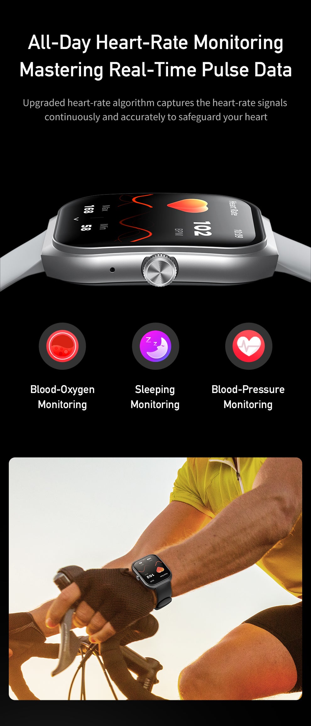 Awei H46 AMOLED Bluetooth Calling Smartwatch