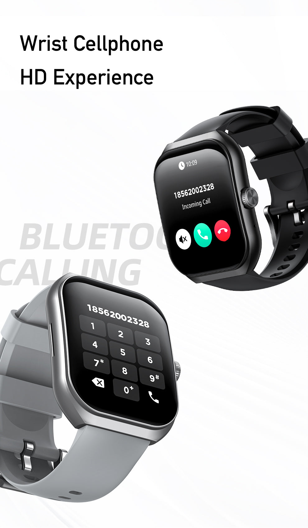Awei H46 AMOLED Bluetooth Calling Smartwatch