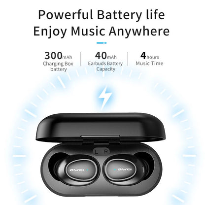 Awei T16 TWS Wireless Earbuds with Dual Mic