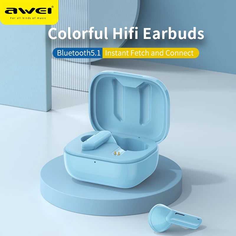 Awei T36 Wireless Bluetooth 5.3 Earbuds with Microphone