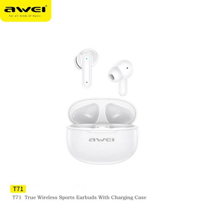Awei T71 TWS Bluetooth Earbuds with Mic